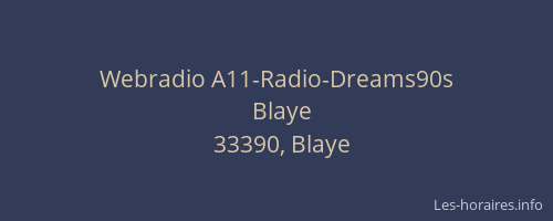 Webradio A11-Radio-Dreams90s