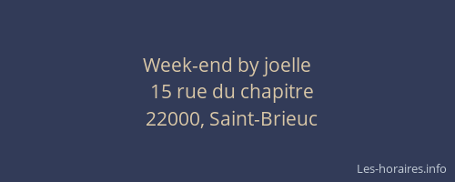Week-end by joelle