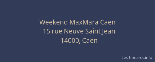 Weekend MaxMara Caen