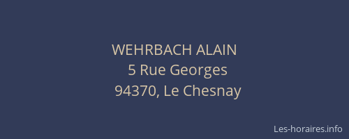 WEHRBACH ALAIN
