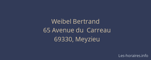 Weibel Bertrand