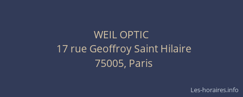 WEIL OPTIC