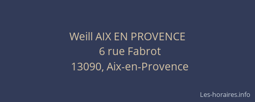 Weill AIX EN PROVENCE