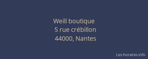 Weill boutique