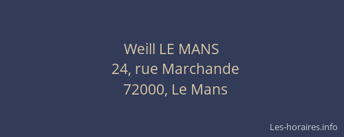 Weill LE MANS