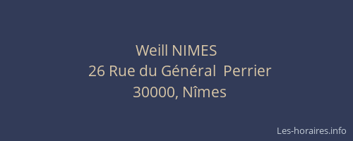 Weill NIMES