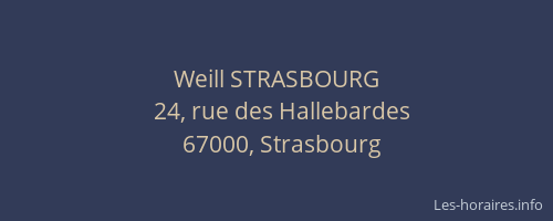 Weill STRASBOURG