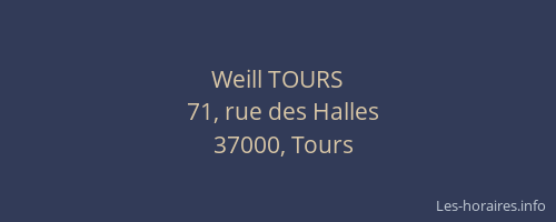 Weill TOURS