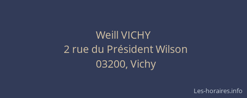 Weill VICHY