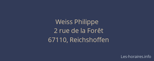 Weiss Philippe