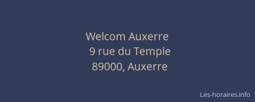 Welcom Auxerre