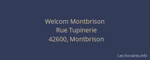 Welcom Montbrison