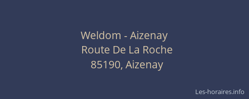 Weldom - Aizenay