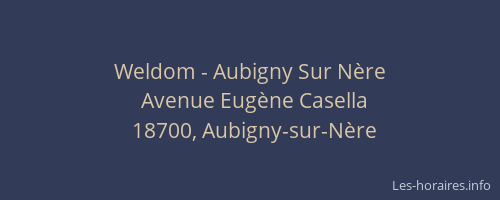 Weldom - Aubigny Sur Nère