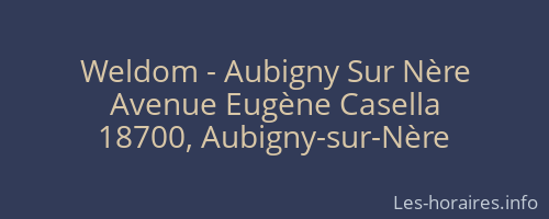 Weldom - Aubigny Sur Nère