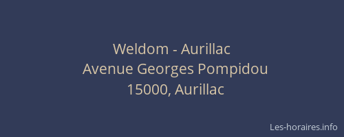 Weldom - Aurillac