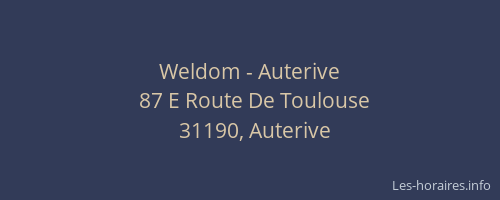 Weldom - Auterive
