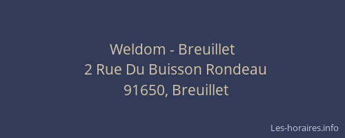 Weldom - Breuillet