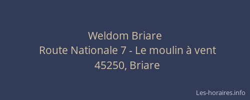 Weldom Briare