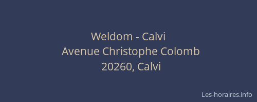 Weldom - Calvi