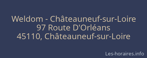 Weldom - Châteauneuf-sur-Loire