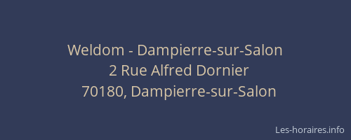 Weldom - Dampierre-sur-Salon