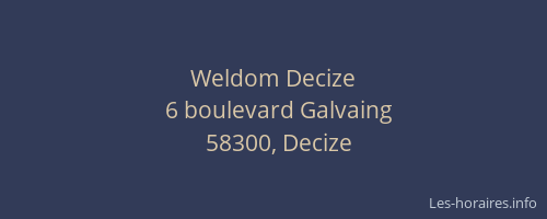 Weldom Decize