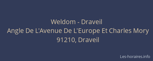 Weldom - Draveil