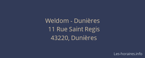 Weldom - Dunières