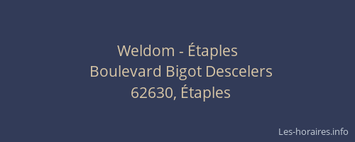 Weldom - &Eacute;taples