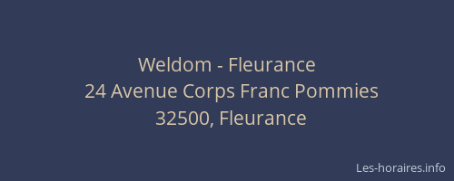 Weldom - Fleurance
