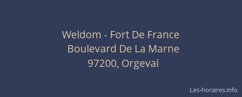 Weldom - Fort De France