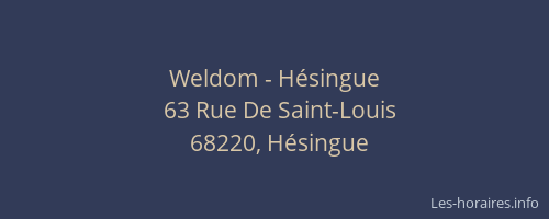 Weldom - Hésingue