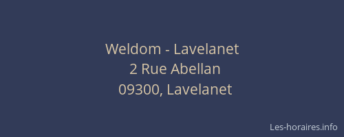 Weldom - Lavelanet