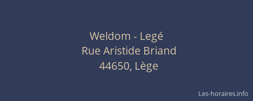 Weldom - Legé