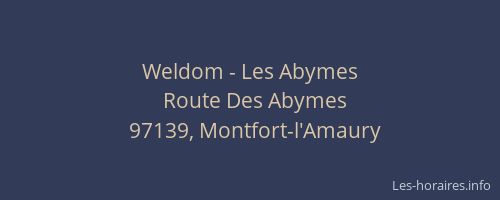 Weldom - Les Abymes