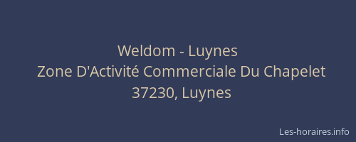 Weldom - Luynes