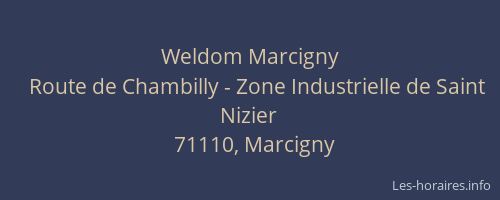 Weldom Marcigny