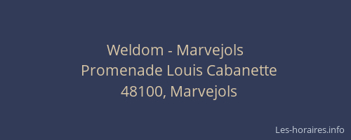 Weldom - Marvejols