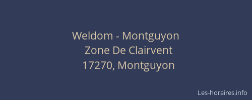 Weldom - Montguyon