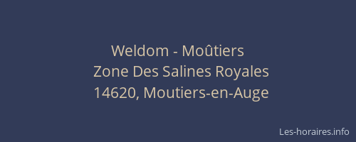 Weldom - Moûtiers