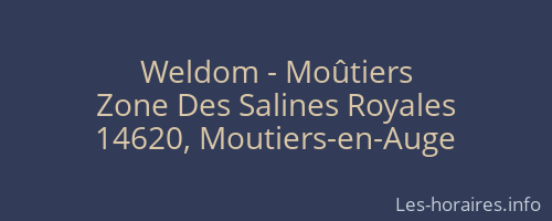 Weldom - Moûtiers