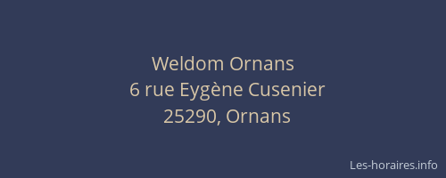 Weldom Ornans