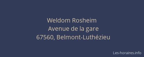 Weldom Rosheim