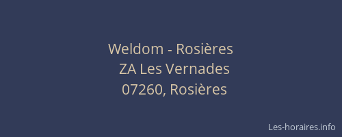 Weldom - Rosières