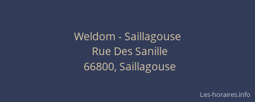 Weldom - Saillagouse