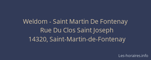 Weldom - Saint Martin De Fontenay