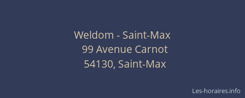 Weldom - Saint-Max