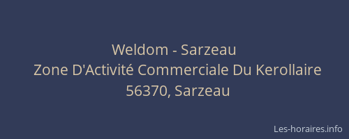 Weldom - Sarzeau