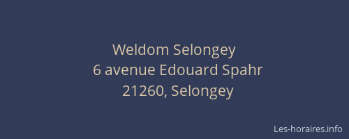 Weldom Selongey